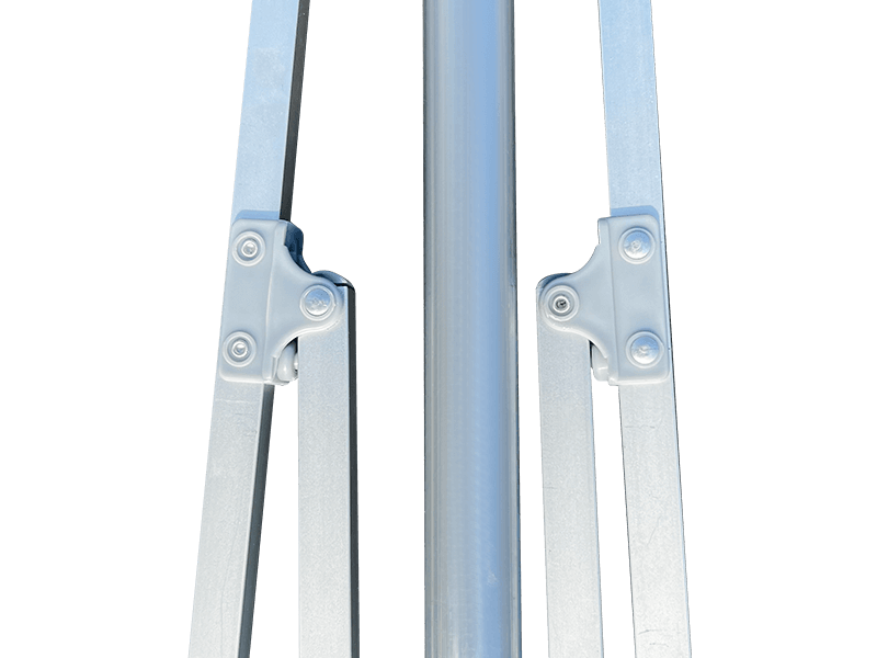 2.8*2.4M Umbrella Trá Maisiúil 2-Ribeach