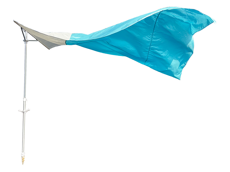 2.8*2.4M Umbrella Trá Maisiúil 2-Ribeach