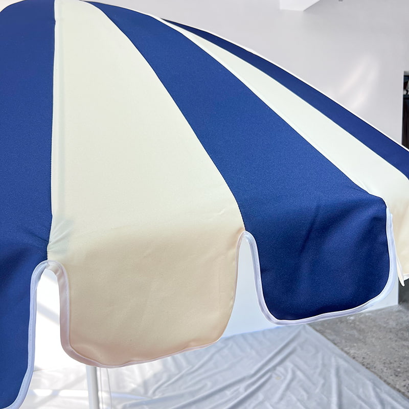 2.5M Blue And White Patchwork Pagoda Umbrella