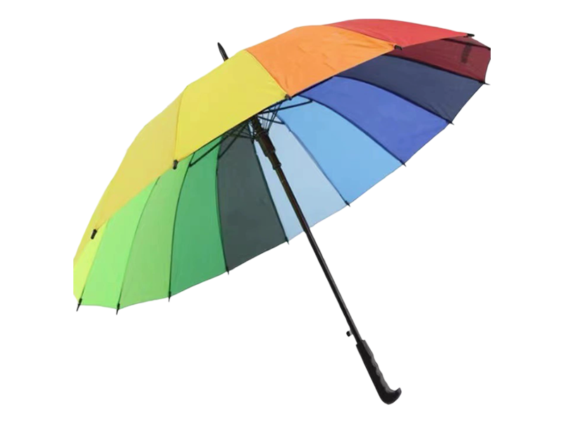 16 Umbrella Uathoibríoch Dúbailte Láimhseáil Cnámh Fada